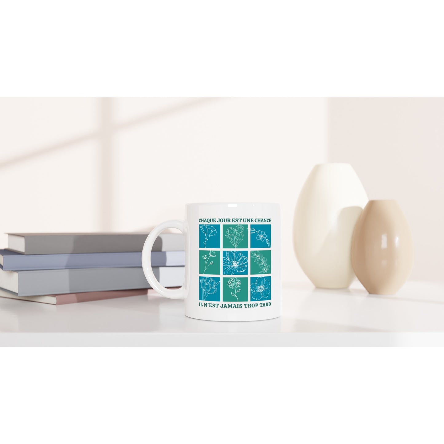 Chaque jour est une chance – Mug Femme, Cadeau Femme-idée cadeau inspirante | Blancadeaux