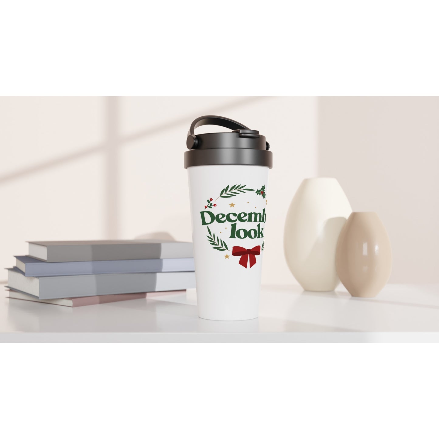 December look – Travel Mug Noël Unisex-idée cadeau inspirante | Blancadeaux