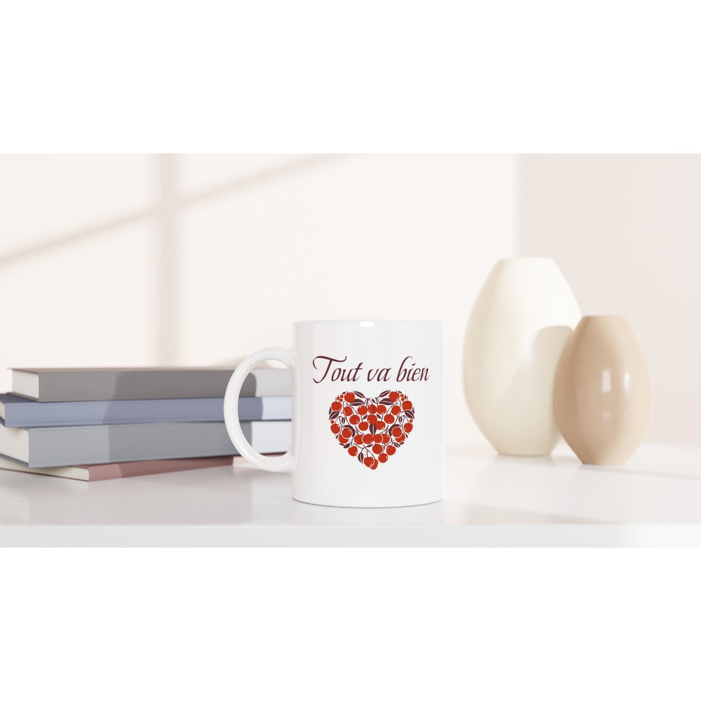 Tout va bien – Mug Femme, Cadeau Femme-idée cadeau inspirante | Blancadeaux