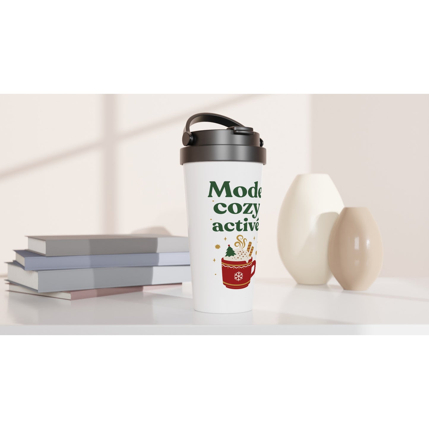 Mode cosy activé – Travel Mug Noël Unisex-idée cadeau inspirante | Blancadeaux