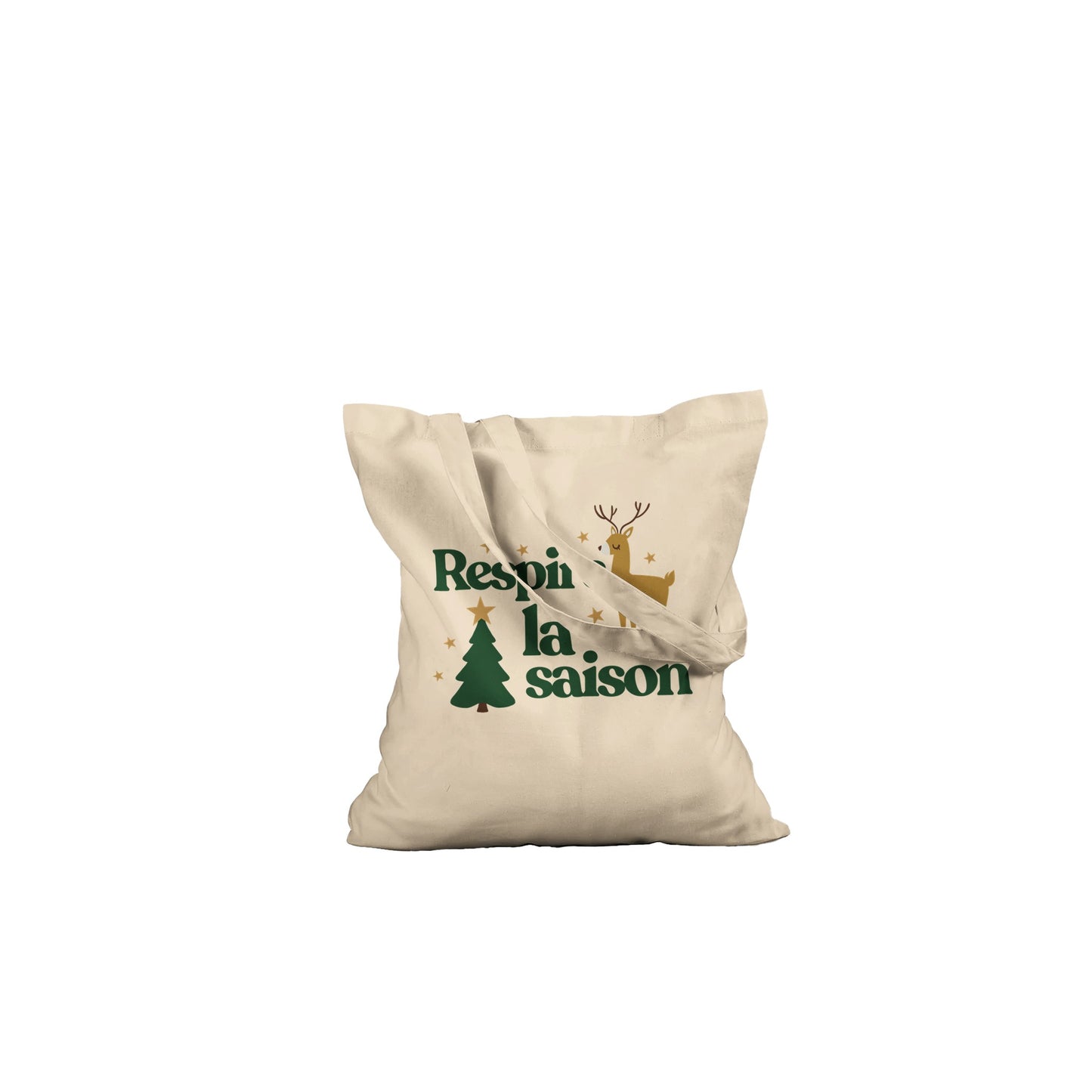Respire la saison – Tote Bag Noël Unisex-idée cadeau inspirante | Blancadeaux