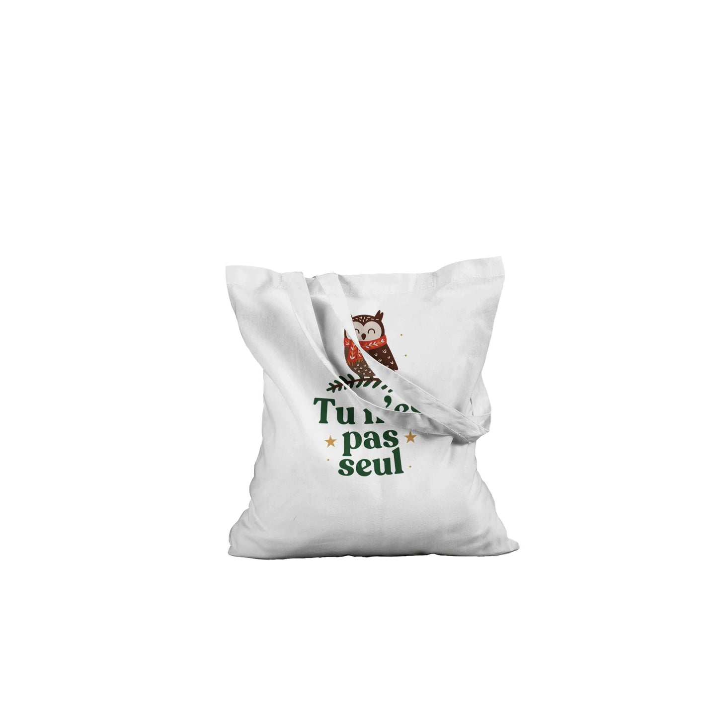 Tu n’es pas seul – Tote Bag Noël Unisex-idée cadeau inspirante | Blancadeaux