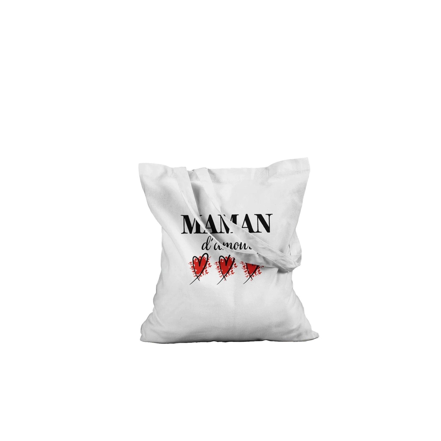 Maman d’amour – Tote Bag Maman, Cadeau Maman-idée cadeau inspirante | Blancadeaux