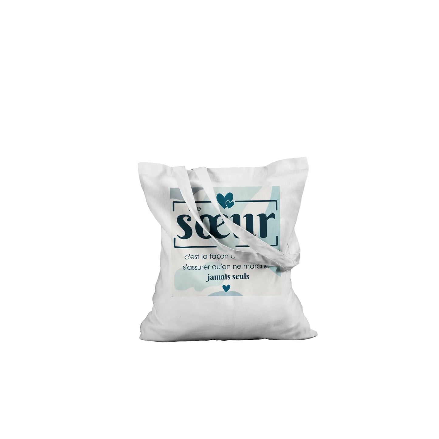Une sœur, c’est la façon de Dieu – Tote Bag Sœur, Cadeau Sœur-idée cadeau inspirante | Blancadeaux