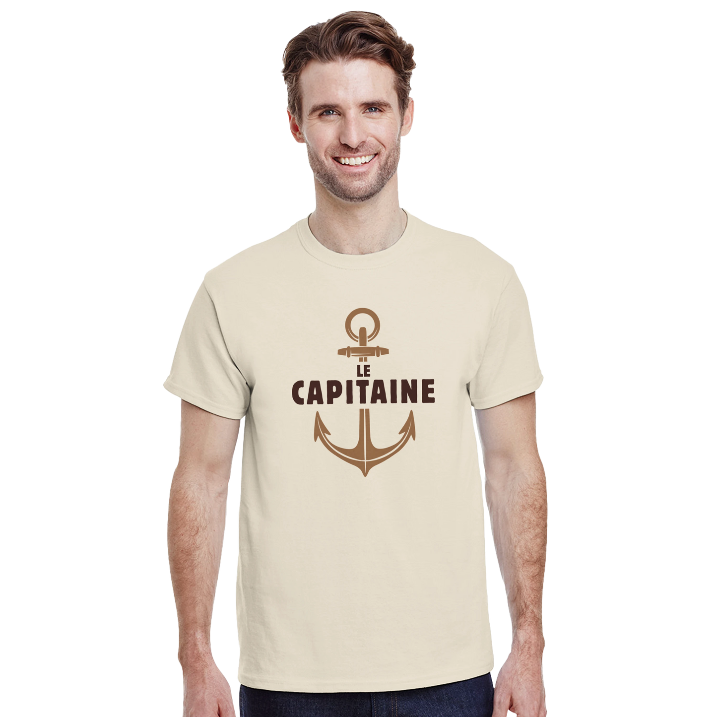 Le capitaine – T-shirt Homme, Cadeau Homme-idée cadeau inspirante | Blancadeaux