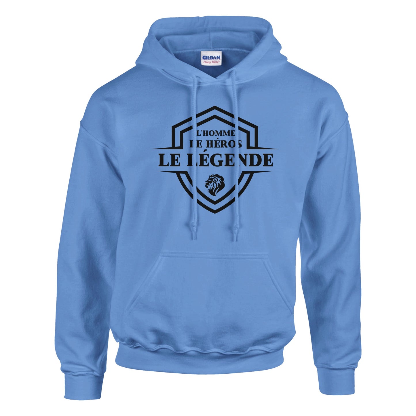 L’homme, Le héros, Le légende – Hoodie Homme, Cadeau Homme-idée cadeau inspirante | Blancadeaux