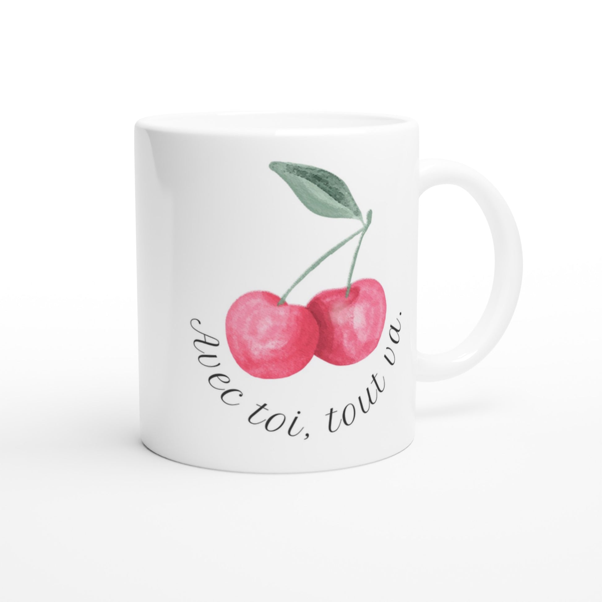 Avec toi, tout va – Mug, Cadeau Saint-Valentin-idée cadeau inspirante | Blancadeaux