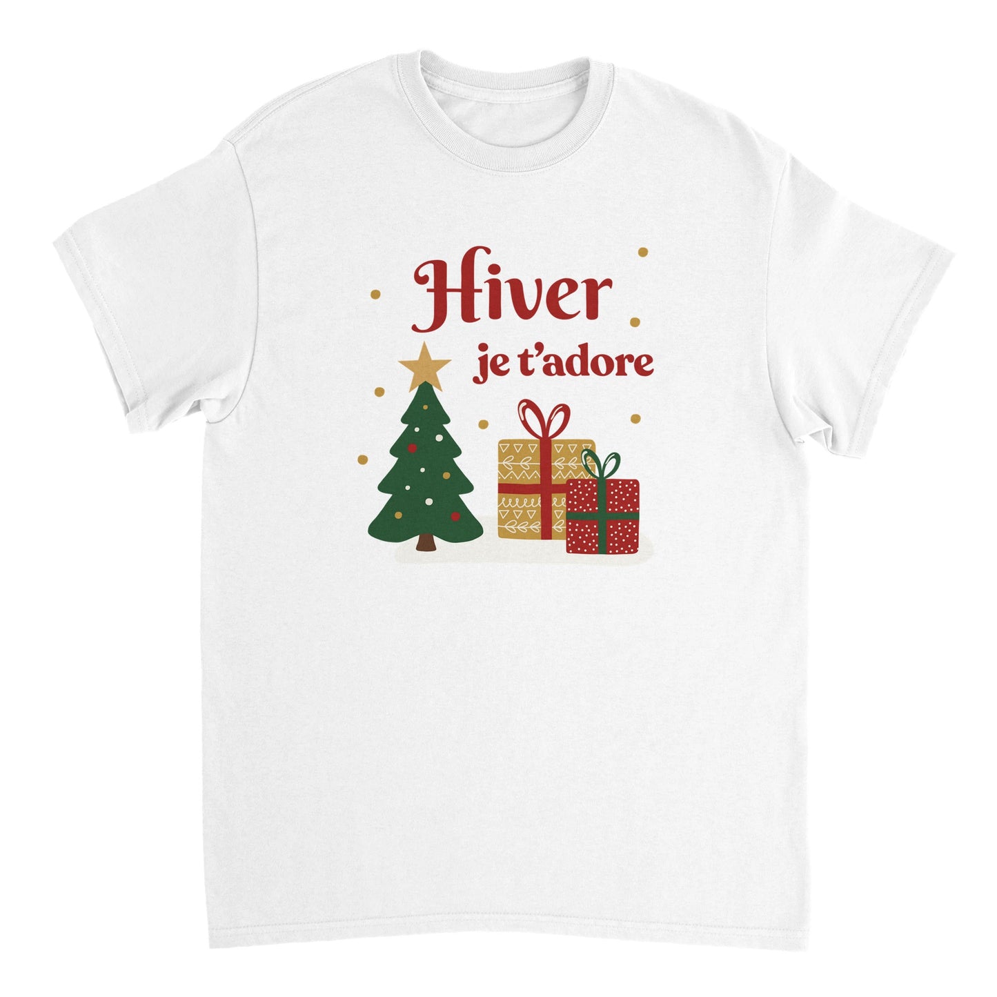 Hiver, je t’adore – T-shirt Noël Unisex-idée cadeau inspirante | Blancadeaux