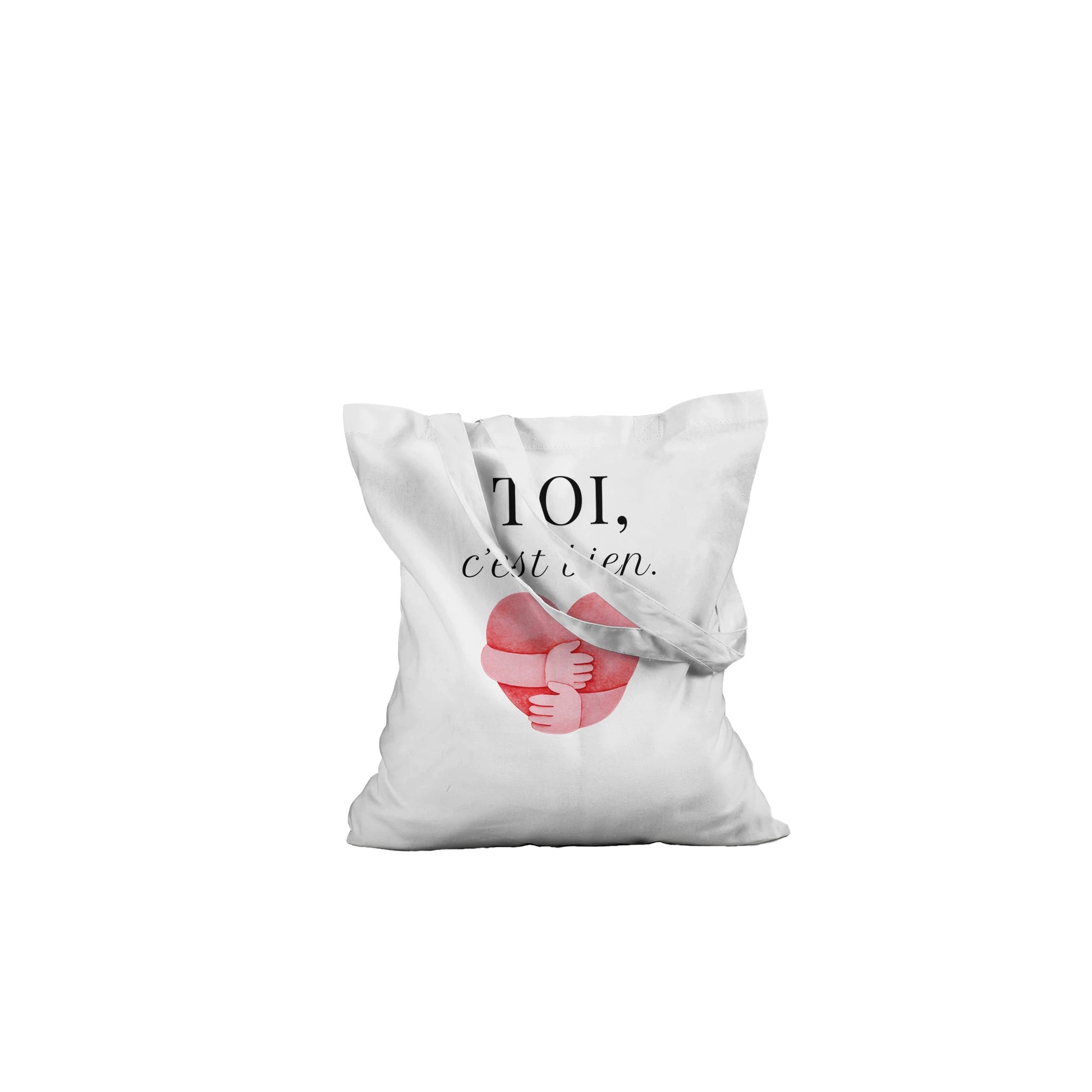 TOI, c’est bien – Tote bag, Cadeau Saint-Valentin-idée cadeau inspirante | Blancadeaux