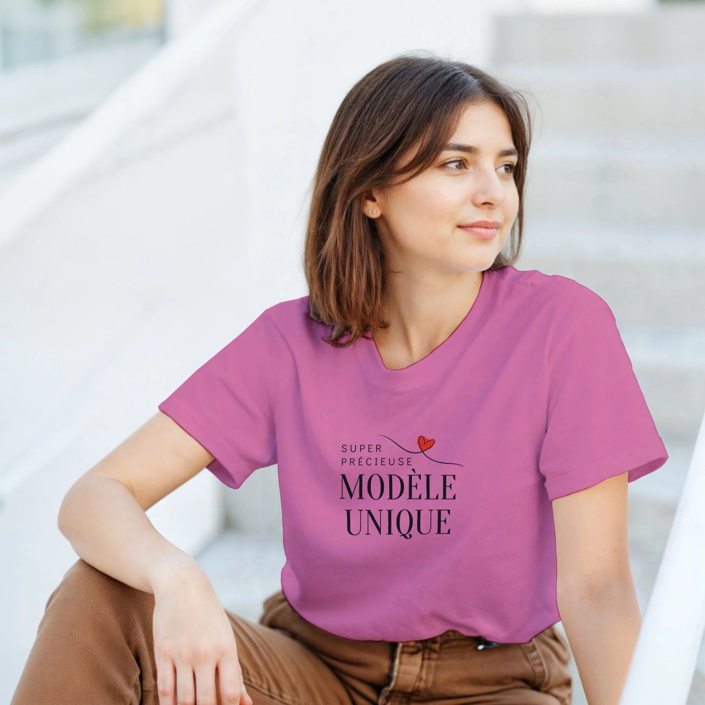 Modèle Unique – T-shirt Femme, Cadeau Femme-idée cadeau inspirante | Blancadeaux