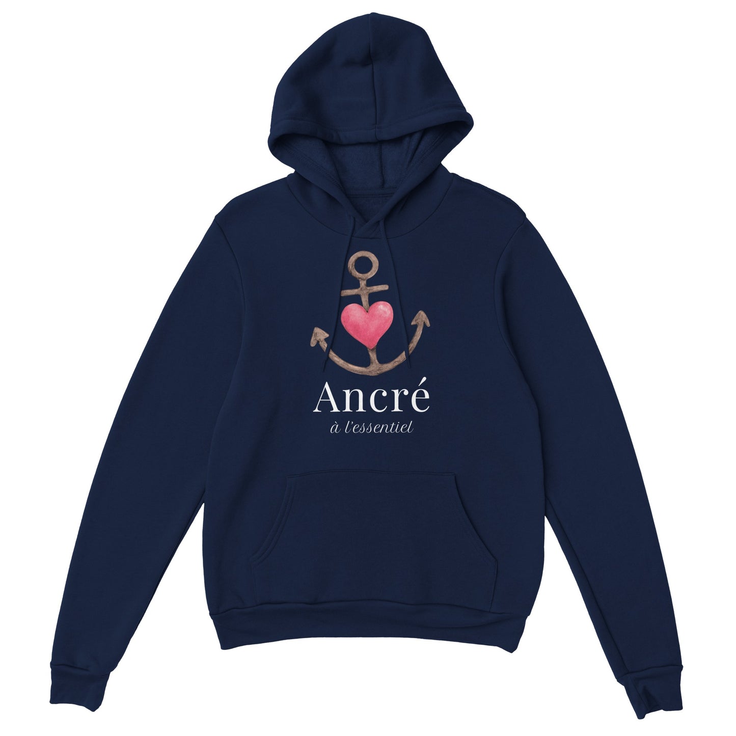 Ancré à l’essentiel – Hoodie Homme, Cadeau Saint-Valentin-idée cadeau inspirante | Blancadeaux