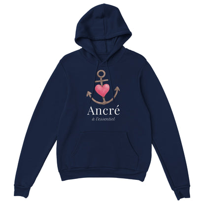 Ancré à l’essentiel – Hoodie Homme, Cadeau Saint-Valentin-idée cadeau inspirante | Blancadeaux