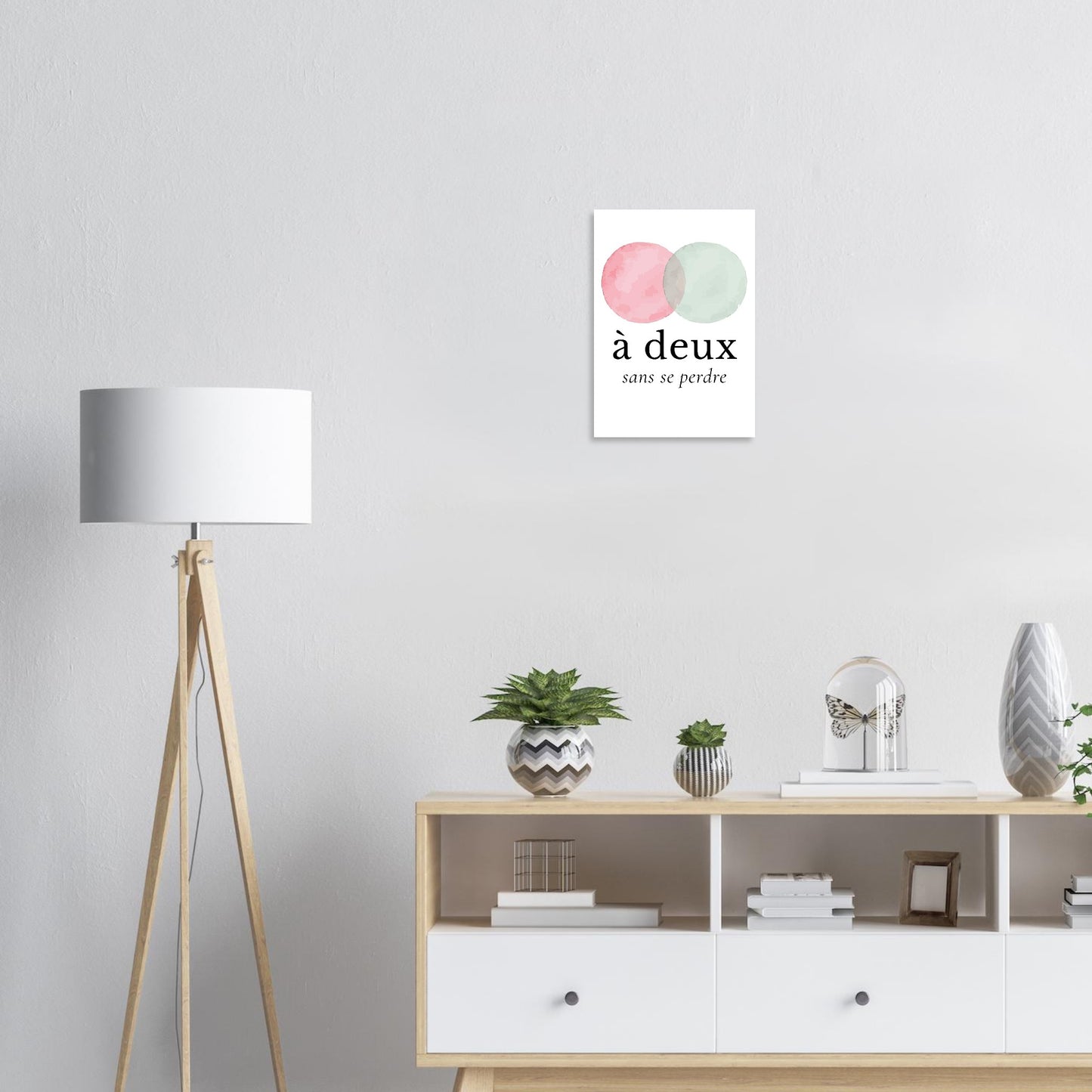 À deux, sans se perdre – Poster, Cadeau Saint-Valentin-idée cadeau inspirante | Blancadeaux