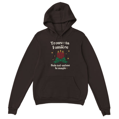 Trouve ta lumière – Hoodie Noël Unisex-idée cadeau inspirante | Blancadeaux