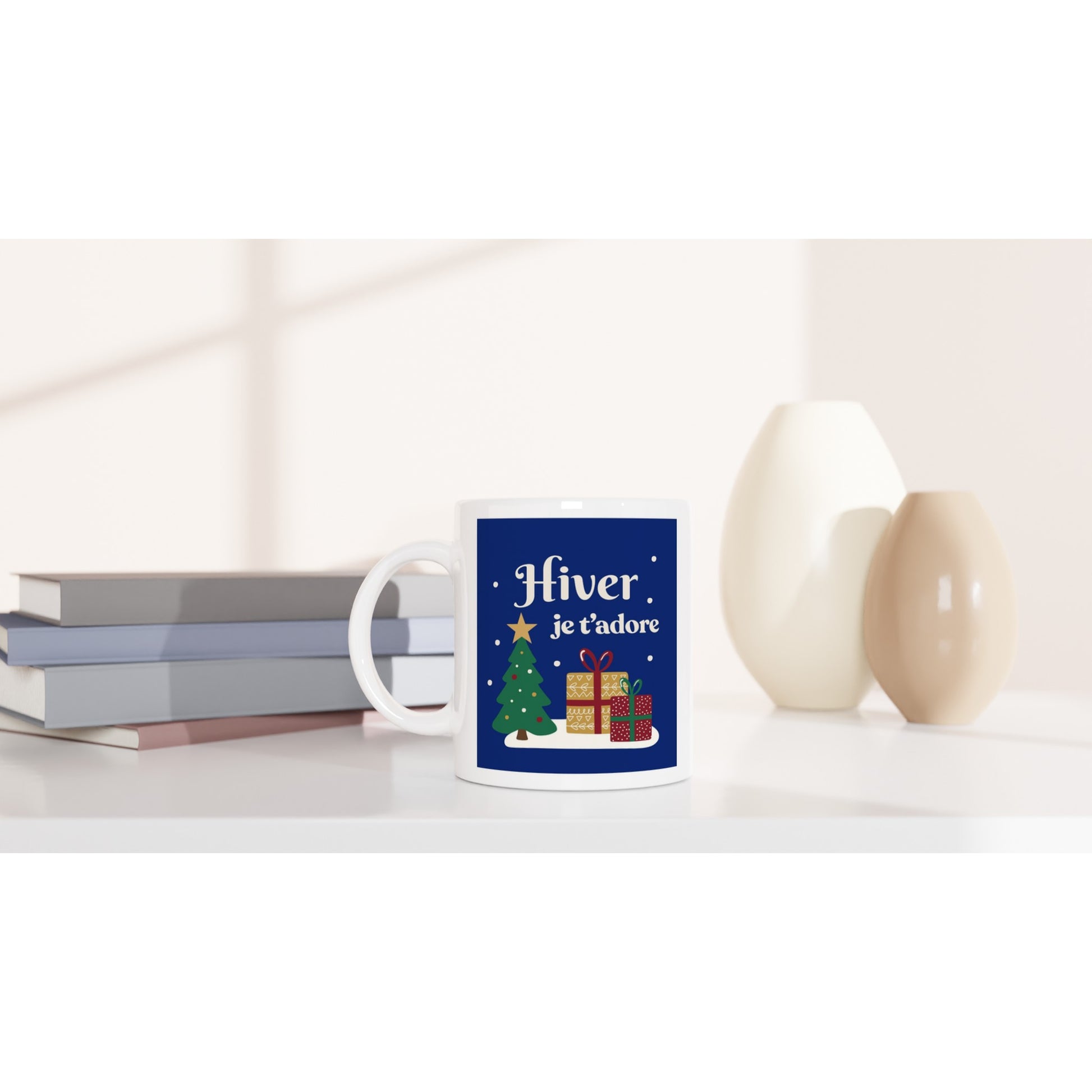 Hiver, je t’adore – Mug Noël Unisex-idée cadeau inspirante | Blancadeaux