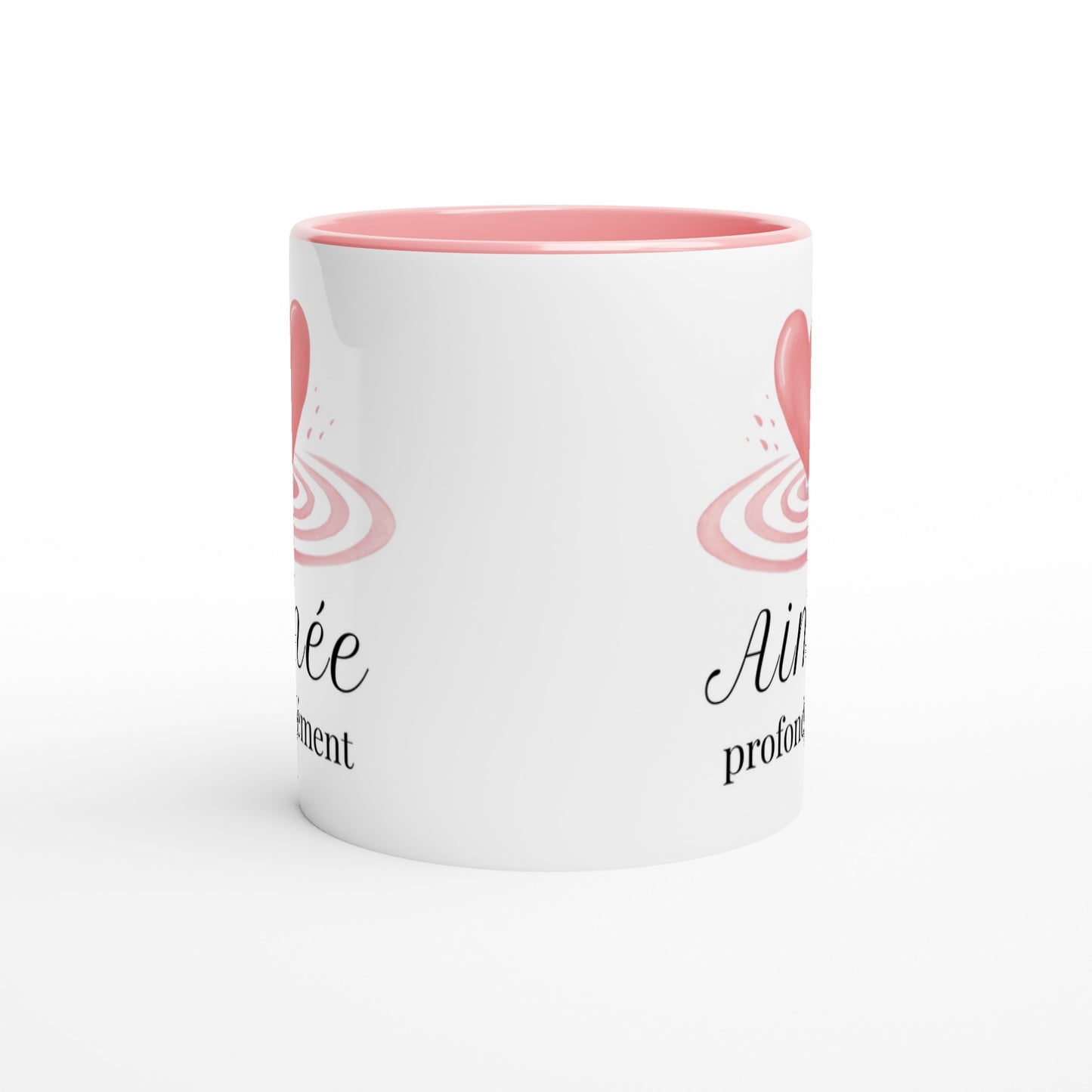 Aimée profondément – Mug Femme, Cadeau Saint-Valentin-idée cadeau inspirante | Blancadeaux