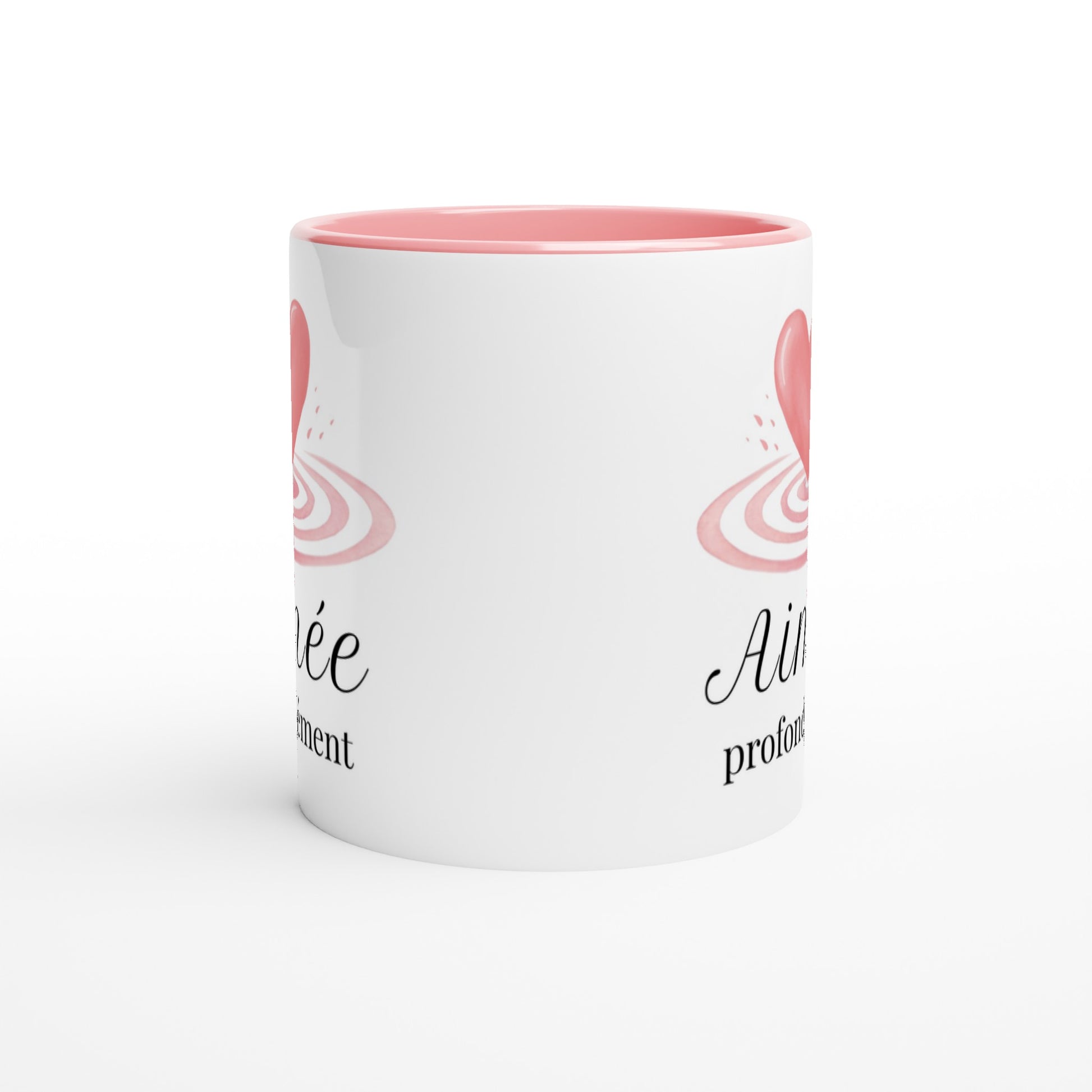 Aimée profondément – Mug Femme, Cadeau Saint-Valentin-idée cadeau inspirante | Blancadeaux