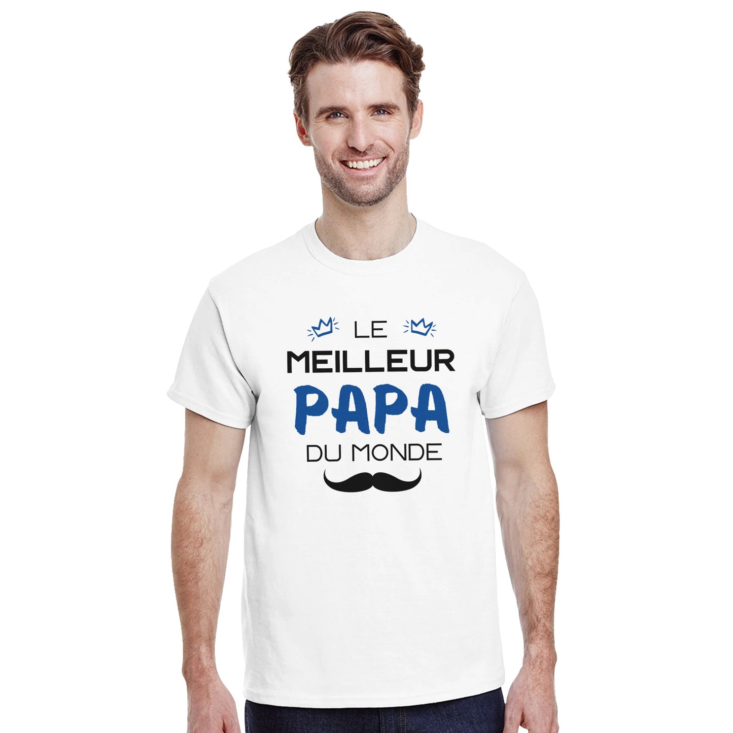 Le Meilleur Papa du Monde – T-shirt Papa, Cadeau Papa-idée cadeau inspirante | Blancadeaux