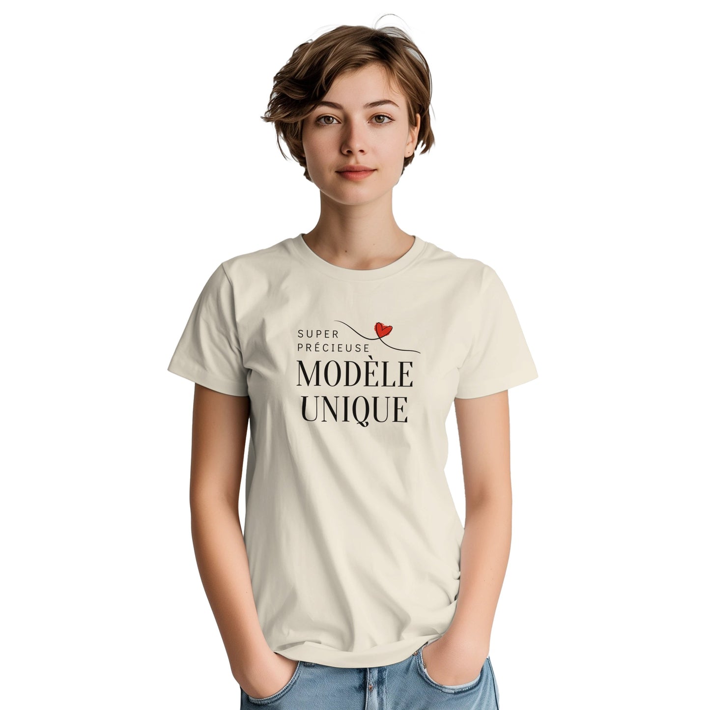 Modèle Unique – T-shirt Femme, Cadeau Femme-idée cadeau inspirante | Blancadeaux
