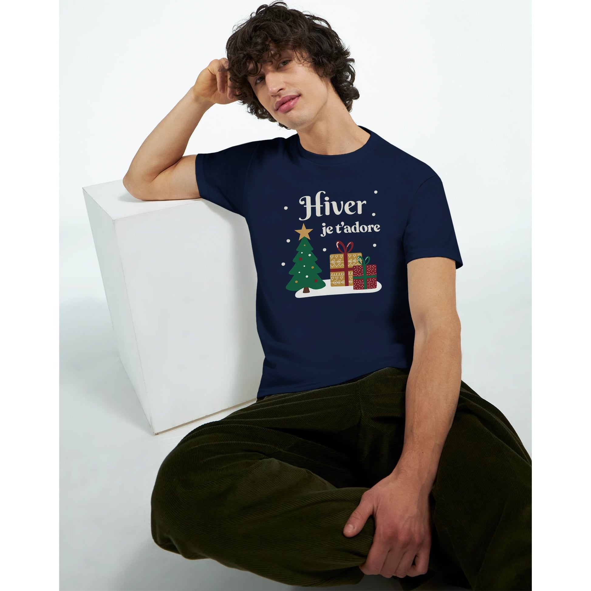 Hiver, je t’adore – T-shirt Noël Unisex-idée cadeau inspirante | Blancadeaux