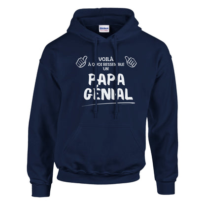 Voilà à quoi Ressemble un Papa Génial – Hoodie Papa, Cadeau Papa-idée cadeau inspirante | Blancadeaux