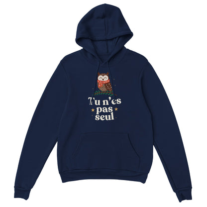 Tu n’es pas seul – Hoodie Noël Unisex-idée cadeau inspirante | Blancadeaux