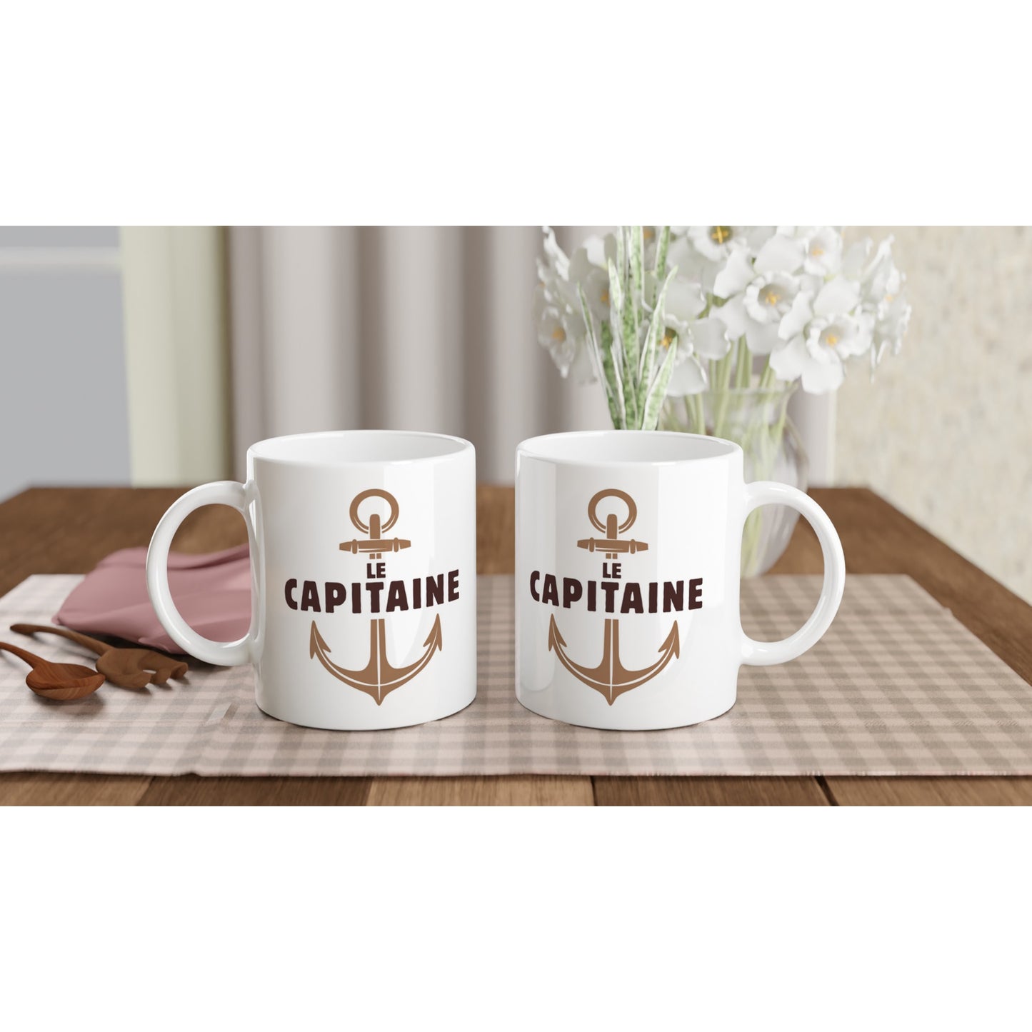 Le capitaine – Mug Homme, Cadeau Homme-idée cadeau inspirante | Blancadeaux