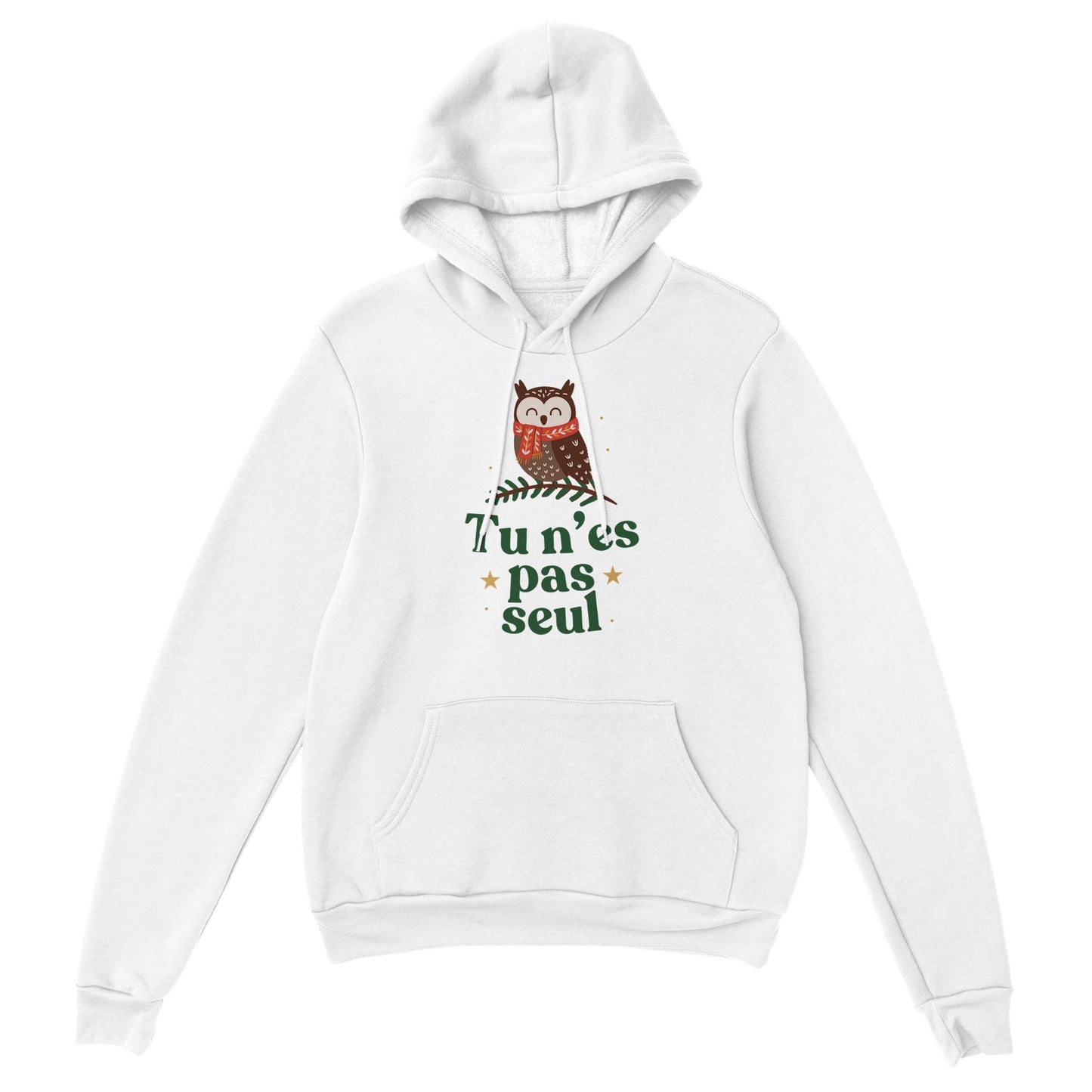 Tu n’es pas seul – Hoodie Noël Unisex-idée cadeau inspirante | Blancadeaux