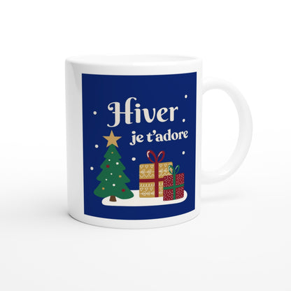 Hiver, je t’adore – Mug Noël Unisex-idée cadeau inspirante | Blancadeaux