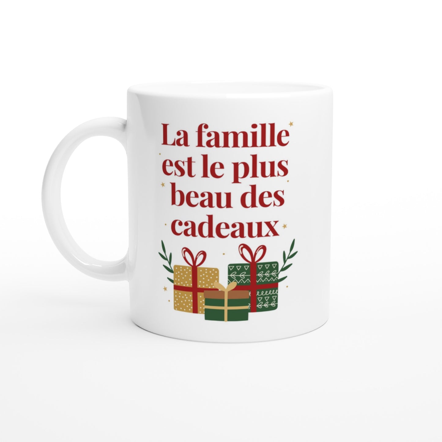 La famille est le plus beau des cadeaux – Mug Noël Unisex-idée cadeau inspirante | Blancadeaux