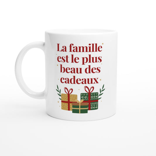 La famille est le plus beau des cadeaux – Mug Noël Unisex-idée cadeau inspirante | Blancadeaux