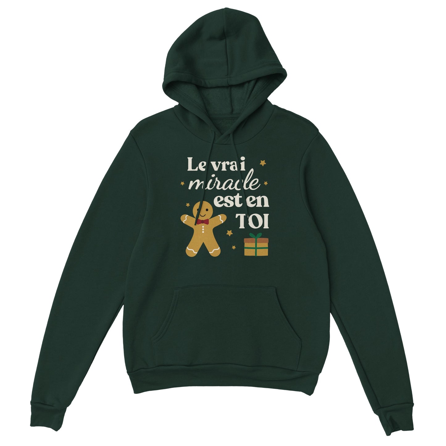 Le vrai miracle est en toi – Hoodie Noël Unisex-idée cadeau inspirante | Blancadeaux