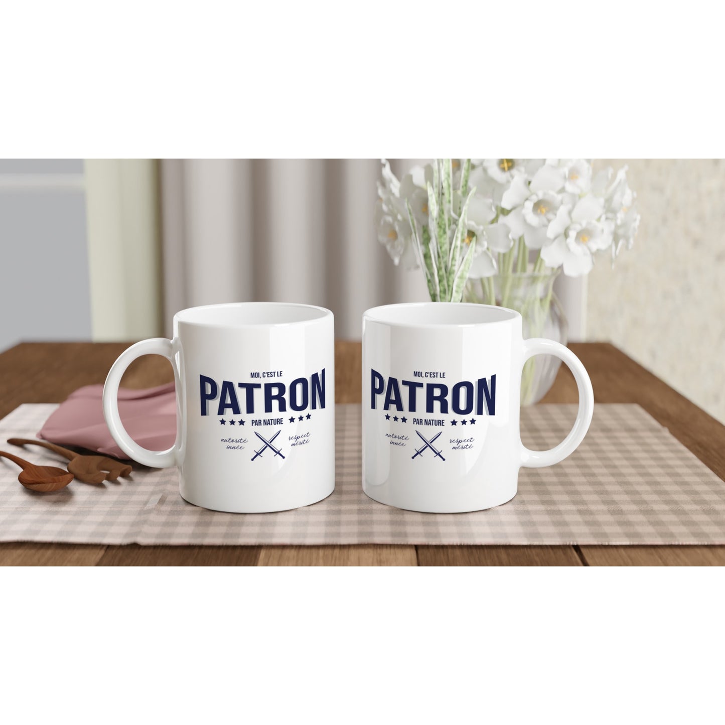 Patron par nature – Mug Homme, Cadeau Homme-idée cadeau inspirante | Blancadeaux
