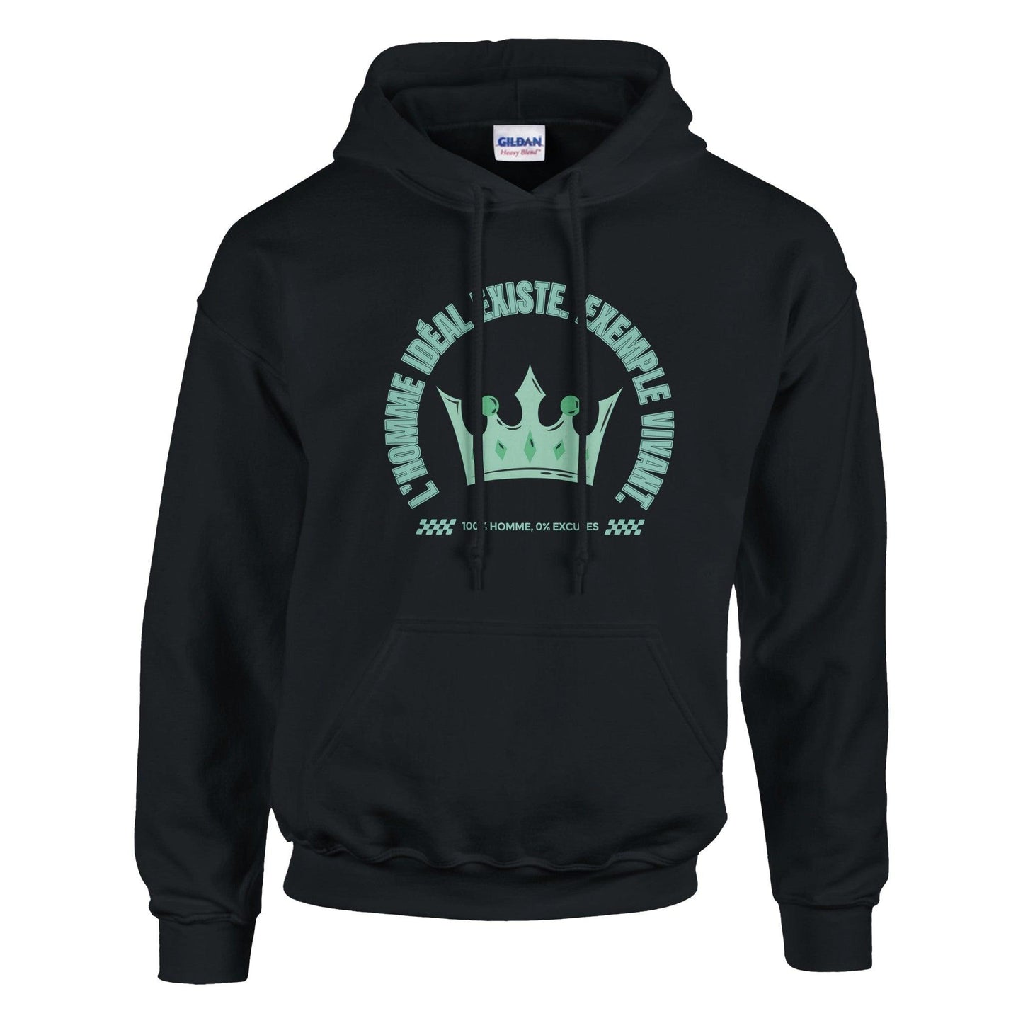 L’homme idéal existe – Hoodie Homme, Cadeau Homme-idée cadeau inspirante | Blancadeaux