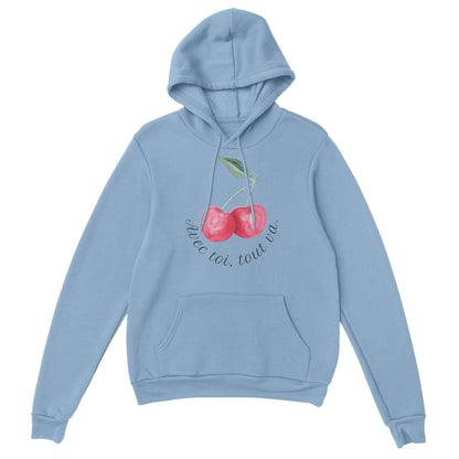 Avec toi, tout va – Hoodie Femme, Cadeau Saint-Valentin-idée cadeau inspirante | Blancadeaux
