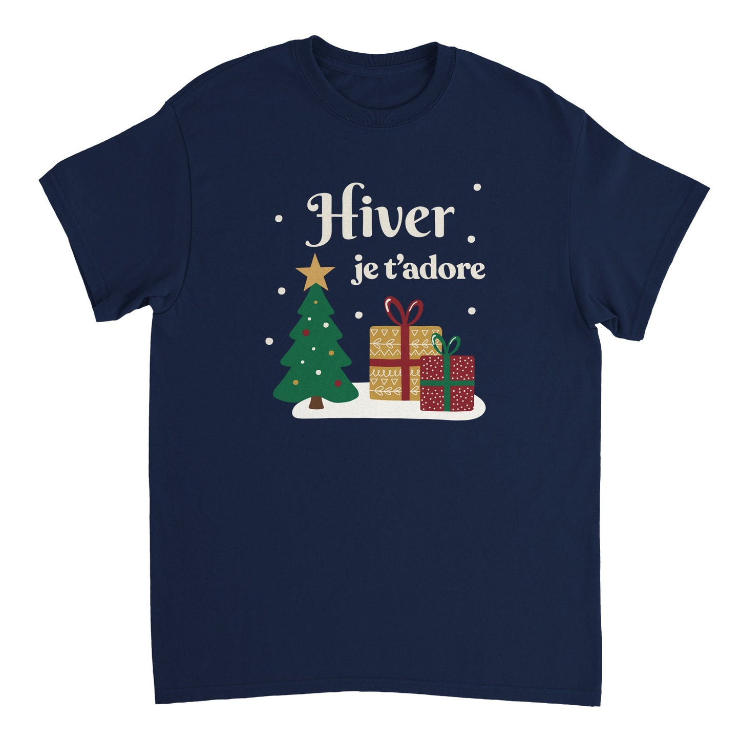 Hiver, je t’adore – T-shirt Noël Unisex-idée cadeau inspirante | Blancadeaux