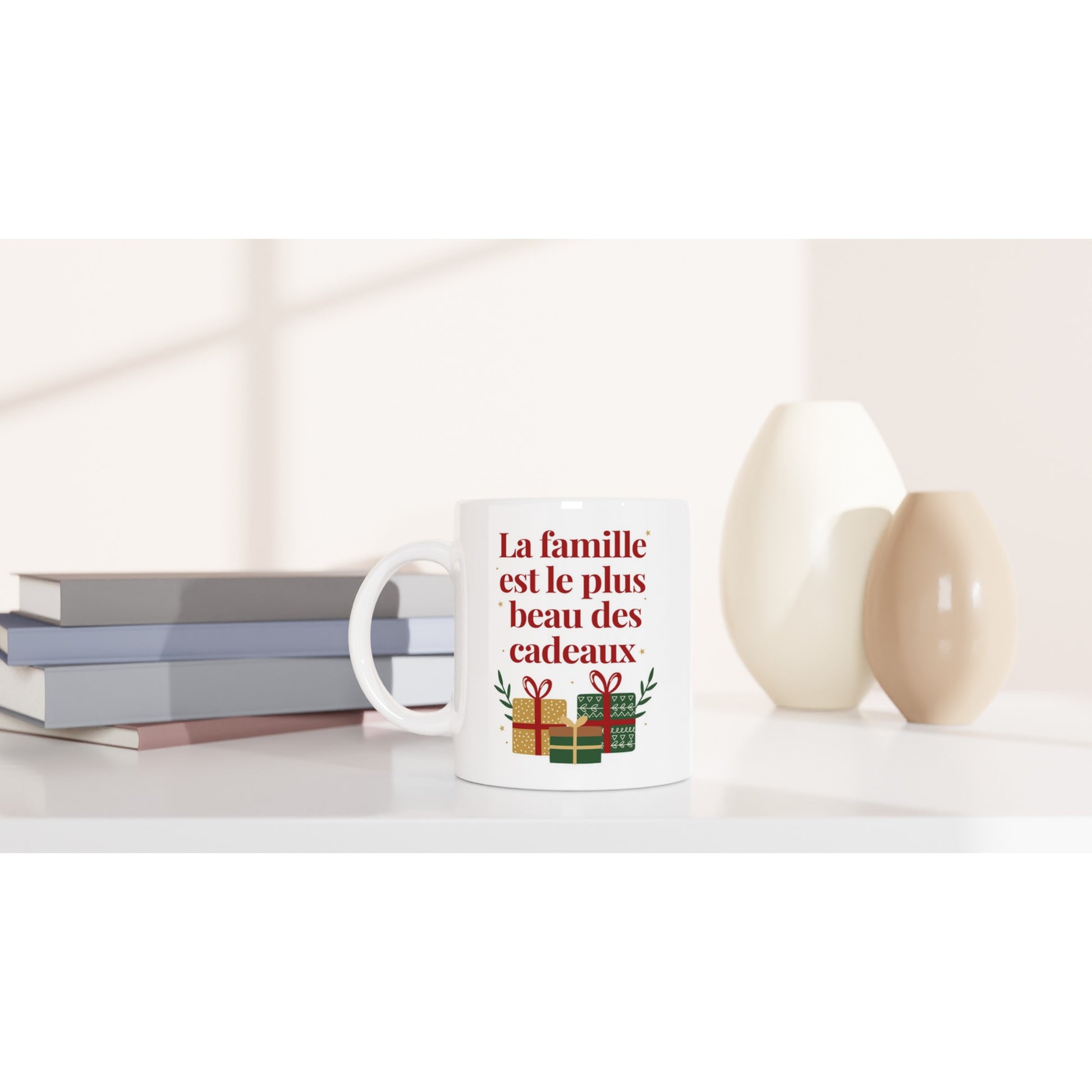 La famille est le plus beau des cadeaux – Mug Noël Unisex-idée cadeau inspirante | Blancadeaux