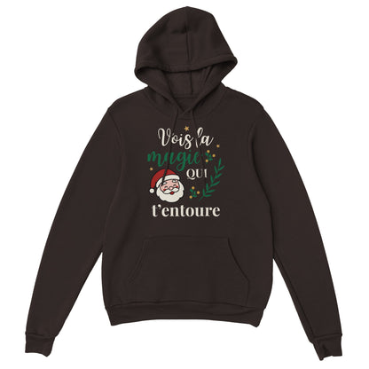 Vois la magie qui t’entoure – Hoodie Noël Unisex-idée cadeau inspirante | Blancadeaux