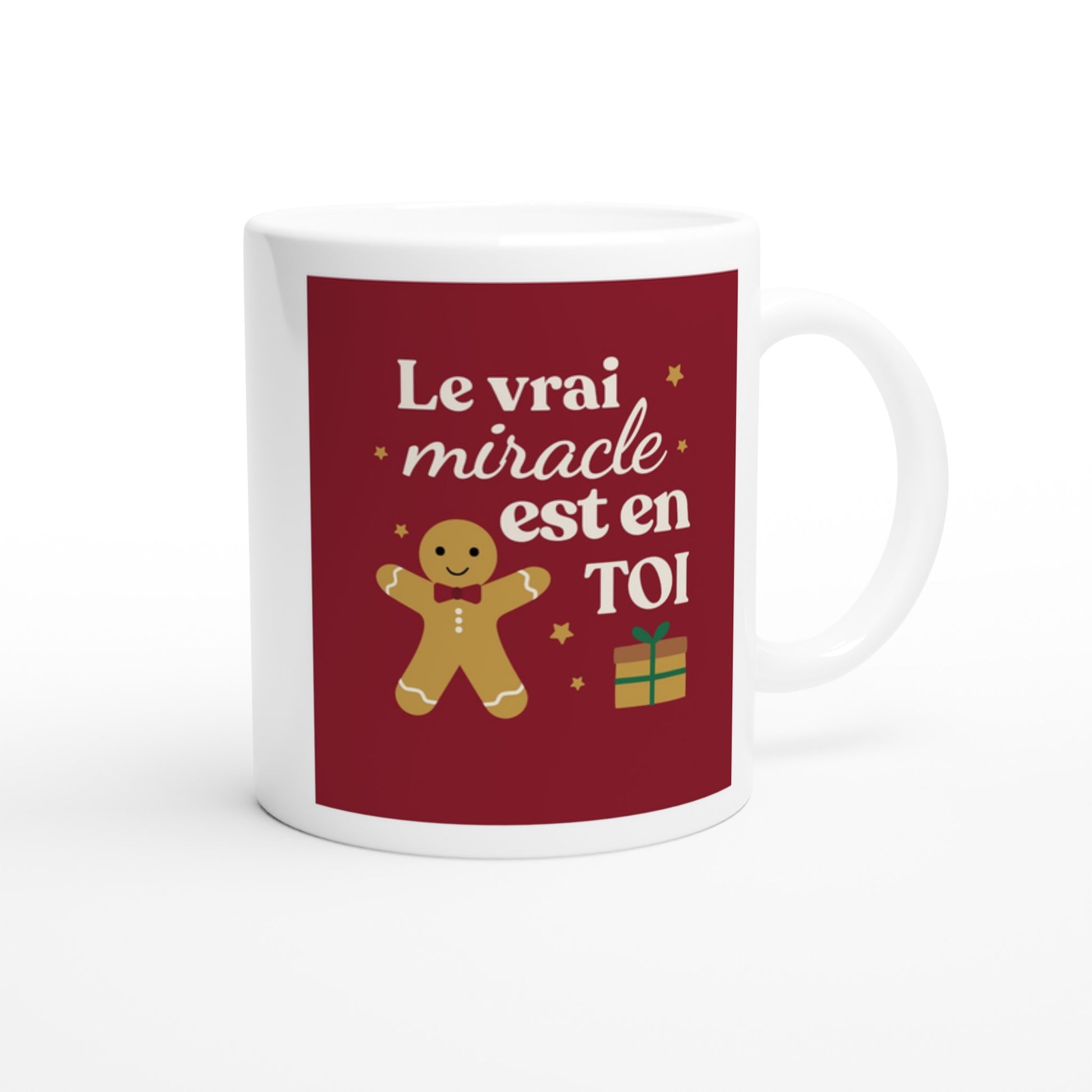 Le vrai miracle est en toi – Mug Noël Unisex-idée cadeau inspirante | Blancadeaux