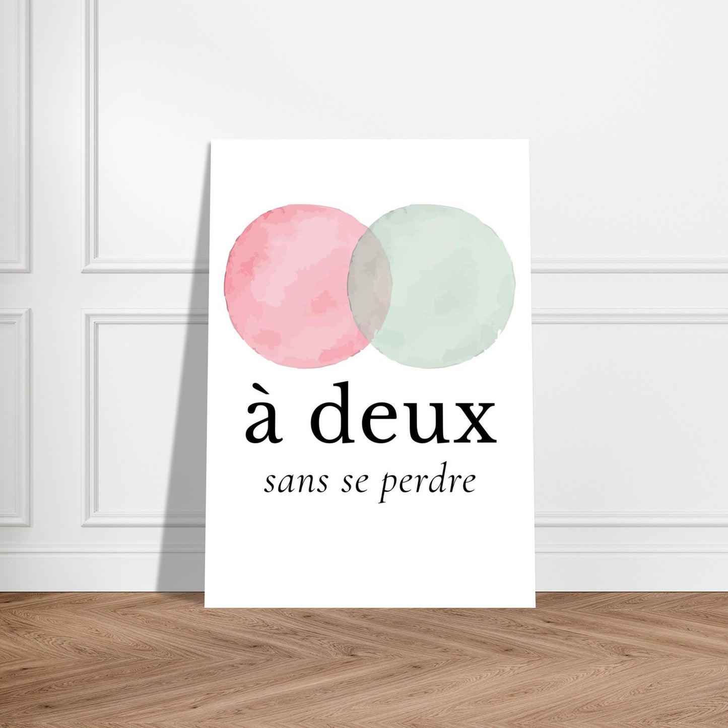 À deux, sans se perdre – Poster, Cadeau Saint-Valentin-idée cadeau inspirante | Blancadeaux