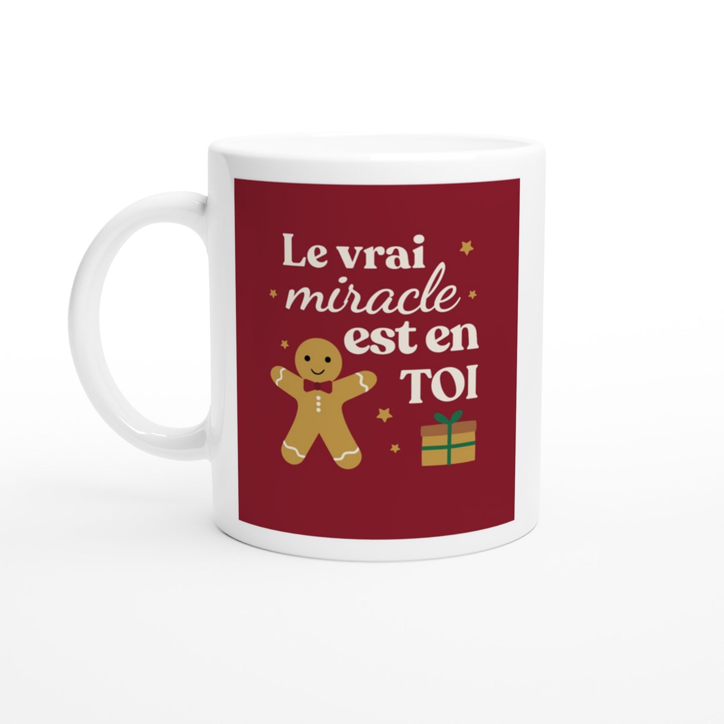 Le vrai miracle est en toi – Mug Noël Unisex-idée cadeau inspirante | Blancadeaux