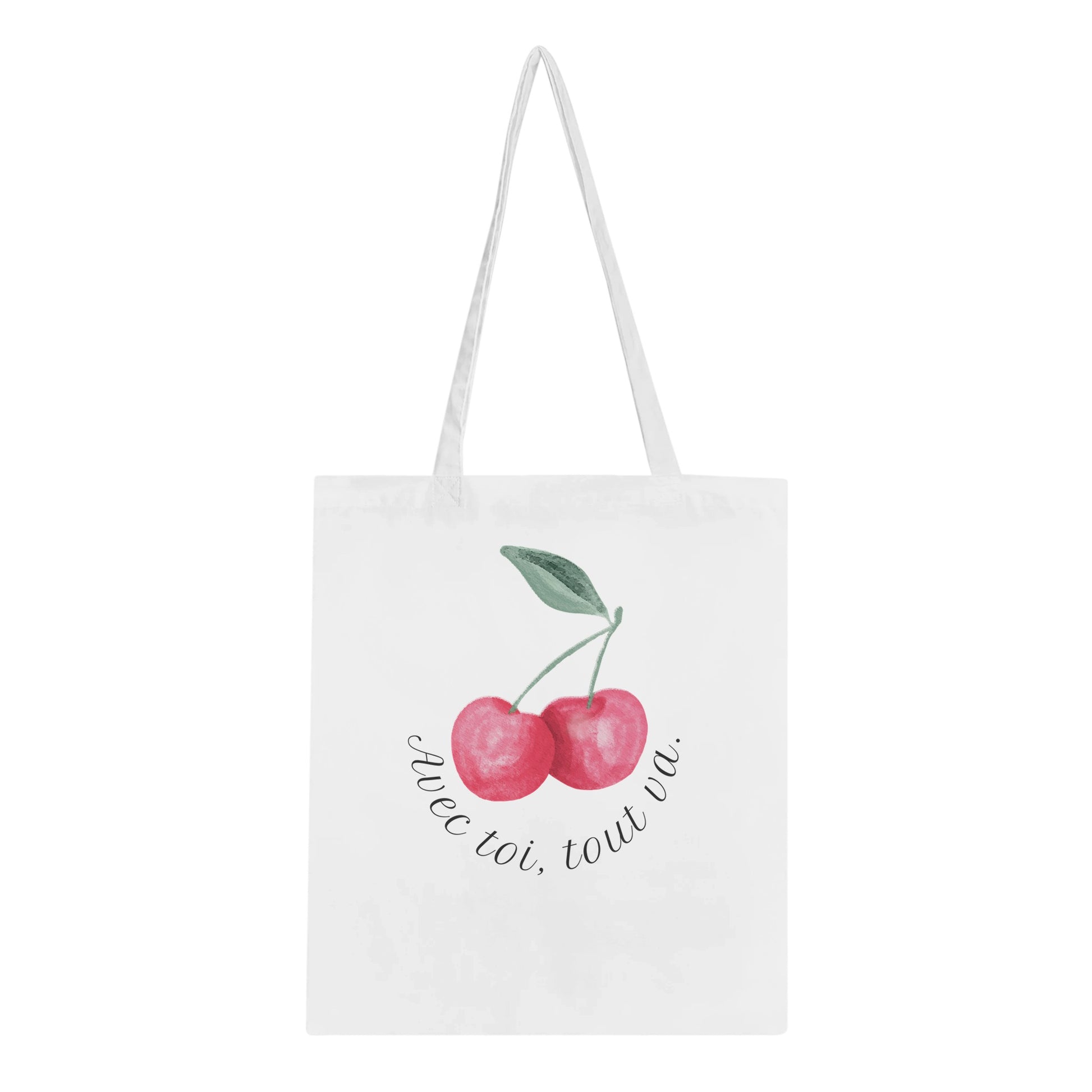 Avec toi, tout va – Tote bag, Cadeau Saint-Valentin-idée cadeau inspirante | Blancadeaux
