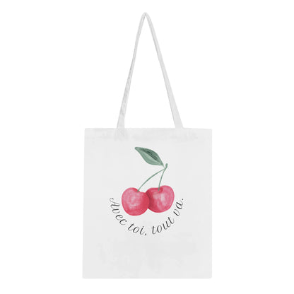 Avec toi, tout va – Tote bag, Cadeau Saint-Valentin-idée cadeau inspirante | Blancadeaux