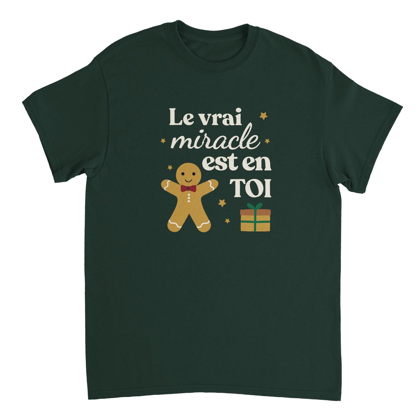 Le vrai miracle est en toi – T-shirt Noël Unisex-idée cadeau inspirante | Blancadeaux