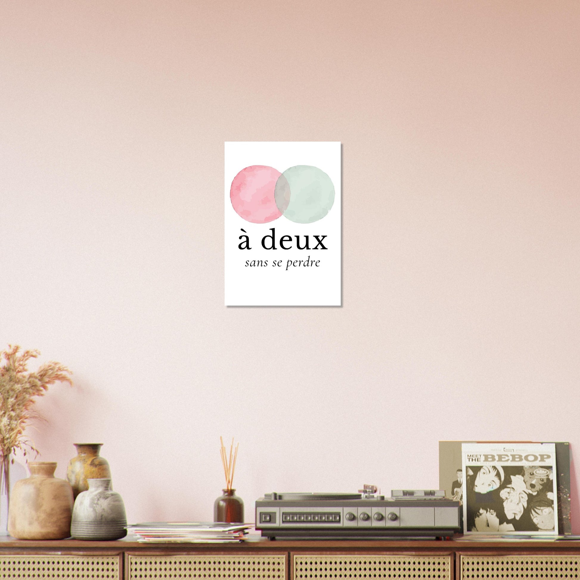 À deux, sans se perdre – Poster, Cadeau Saint-Valentin-idée cadeau inspirante | Blancadeaux