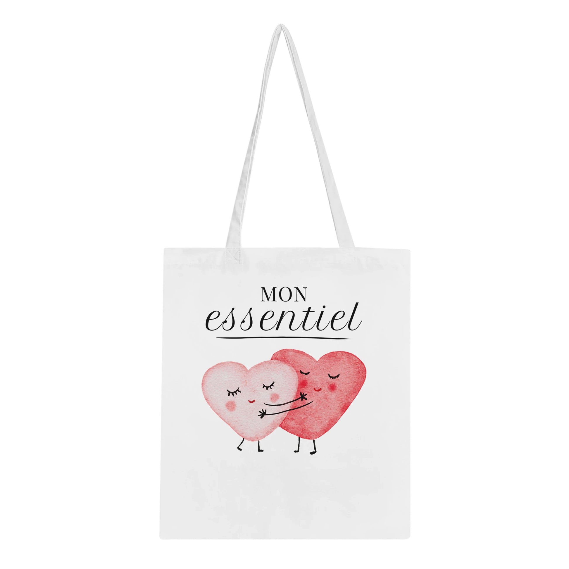 Mon essentiel – Tote bag Femme, Cadeau Saint-Valentin-idée cadeau inspirante | Blancadeaux