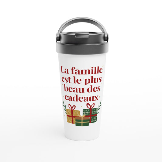La famille est le plus beau des cadeaux – Travel Mug Noël Unisex-idée cadeau inspirante | Blancadeaux