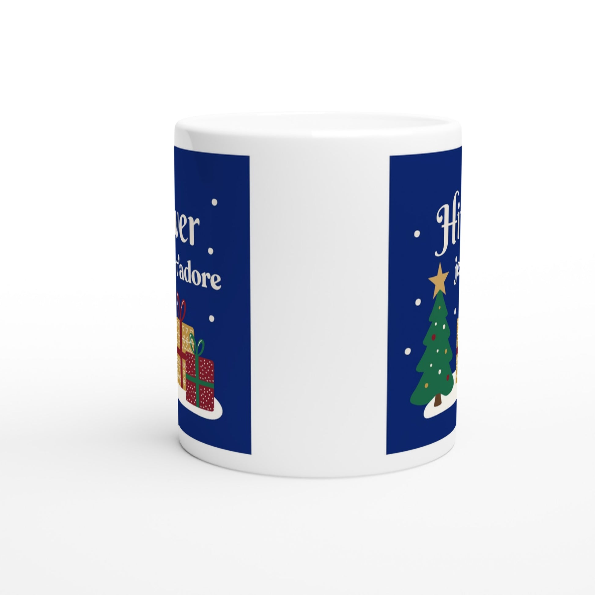 Hiver, je t’adore – Mug Noël Unisex-idée cadeau inspirante | Blancadeaux