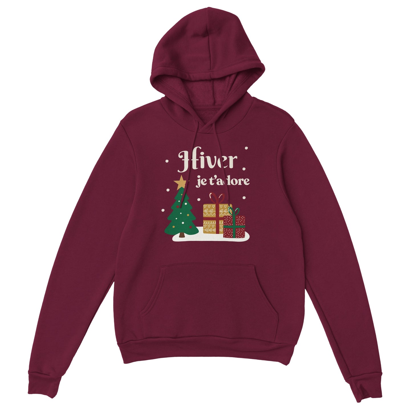 Hiver, je t’adore – Hoodie Noël Unisex-idée cadeau inspirante | Blancadeaux