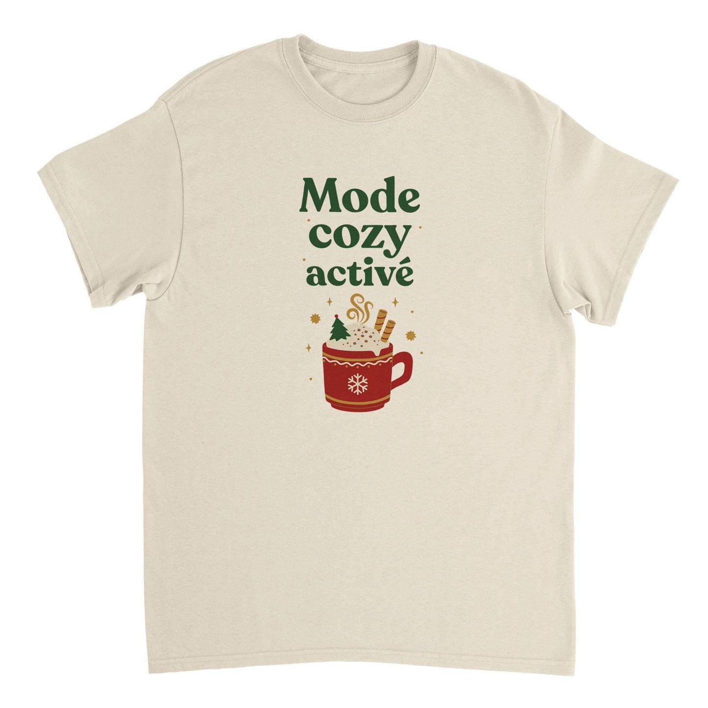 Mode cosy activé – T-shirt Noël Unisex-idée cadeau inspirante | Blancadeaux
